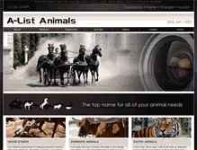 Tablet Screenshot of alistanimals.com